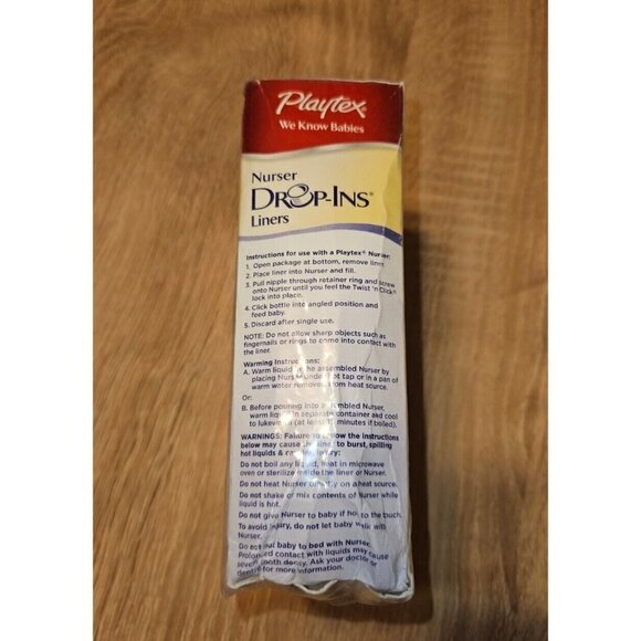 Playtex Baby Drop-Ins Liners - Pack of 50 4oz Size - Picture 2 of 6